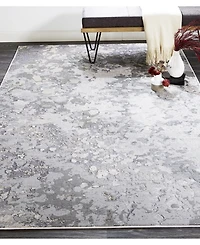 Feizy Micah R3336 Silver 5' x 8' Area Rug