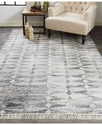 Feizy Londyn R0814 Gray Area Rug