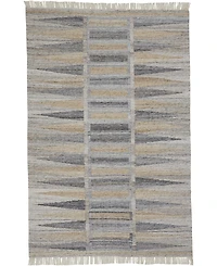 Feizy Beckett R0817 Gray 5' x 8' Area Rug