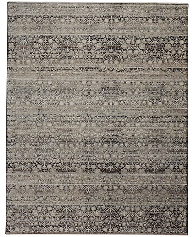 Feizy Caprio R3961 Brown 3'9" x 5'9" Area Rug