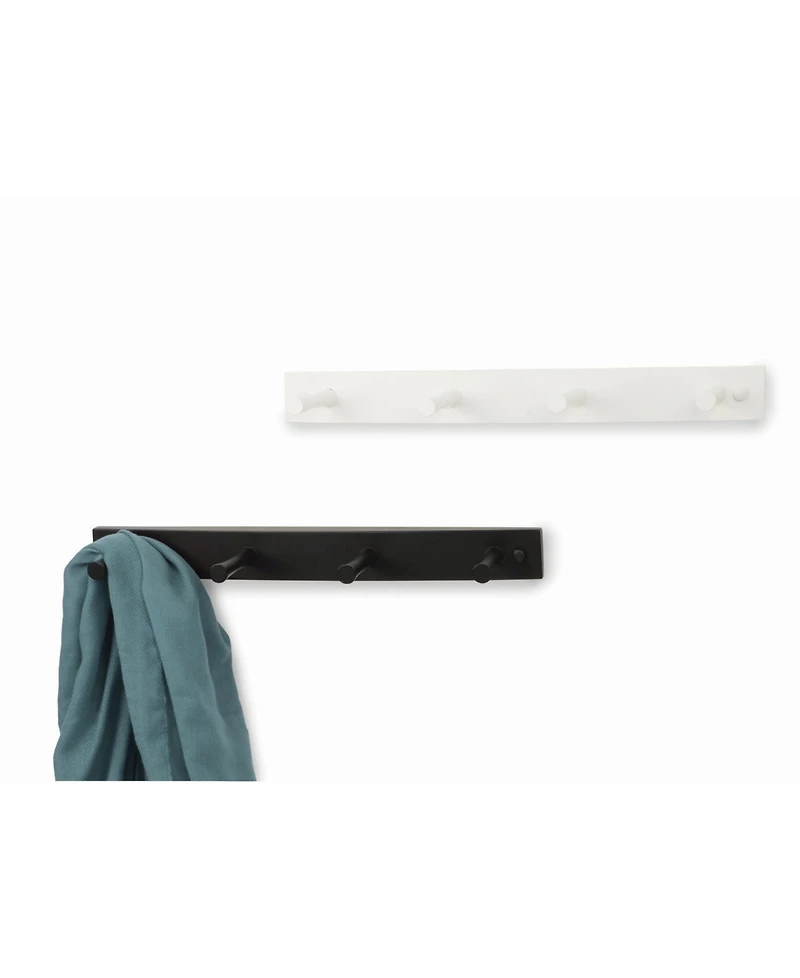 Spectrum Diversified Wall-Mounted 4 Peg Wood Hook Rack