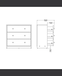 Portland 3-Drawer Chest