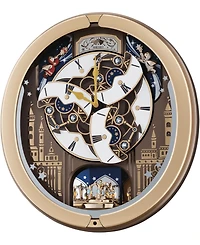 Seikos Melodies in Motion Gold-Tone Wall Clock