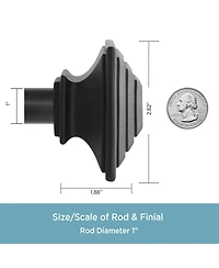 Kenney Mission 1" Premium Decorative Window Curtain Rod
