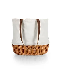 Coronado Canvas and Willow Basket Tote