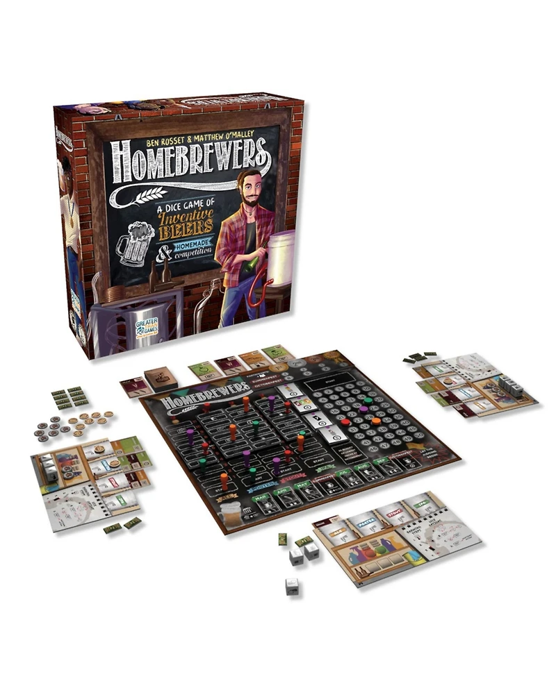 Greater Than Games Homebrewers - A Dice Game Of Inventive Beers Homemade Competition