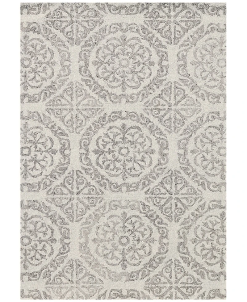 Amer Rugs Boston Bos-22 White 7'6" x 9'6" Area Rug