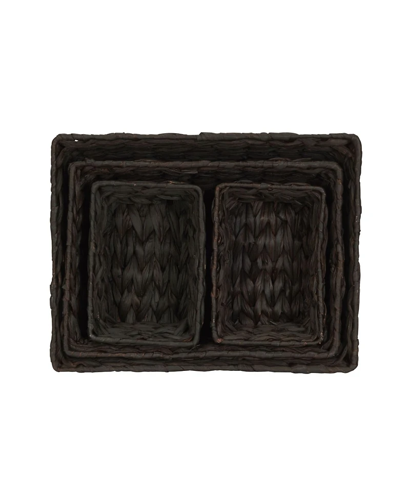 Wicker Storage Baskets, Set of 4