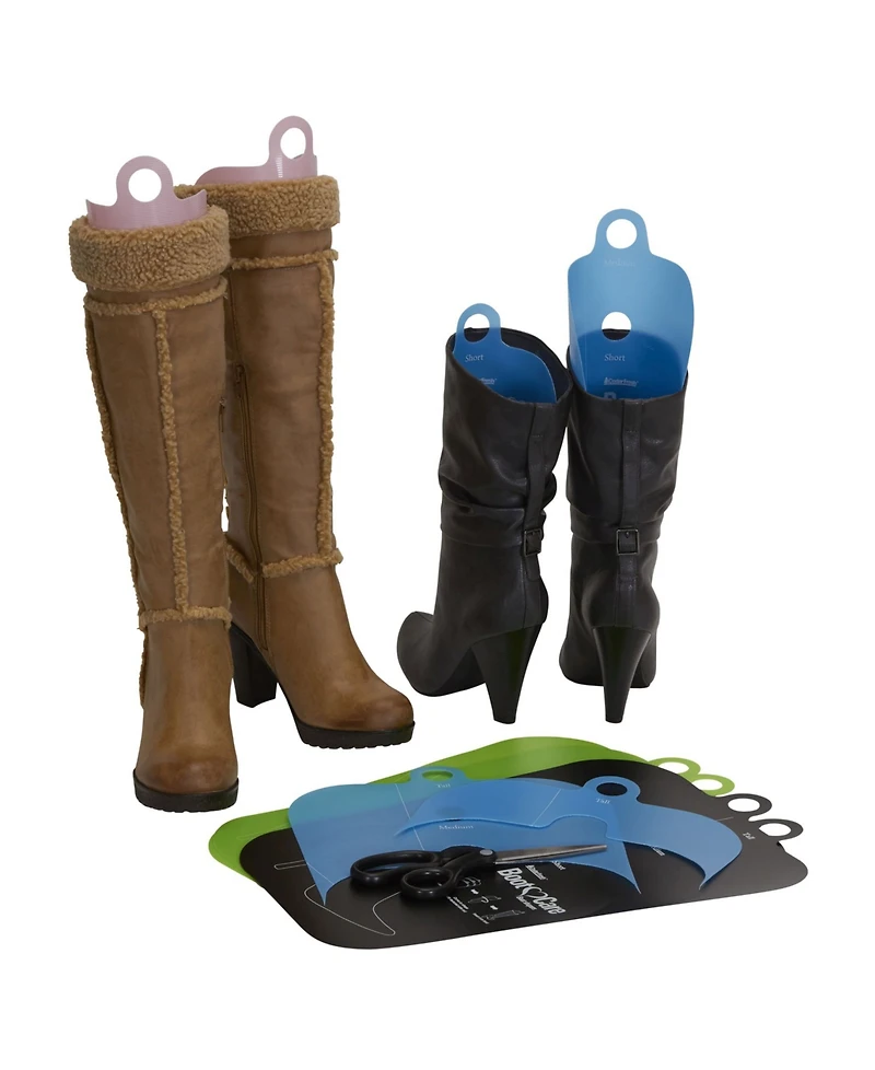 Household Essentials CedarFresh Boot Shapers, 4 Pairs, Plastic Boot Inserts, Multicolor