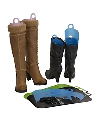 Household Essentials CedarFresh Boot Shapers, 4 Pairs, Plastic Boot Inserts, Multicolor