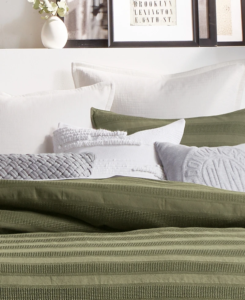 Dkny Textured Stripe Decorative Pillow, 20" x 20"