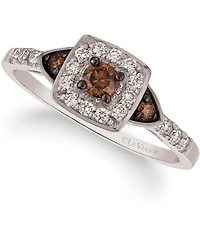 Chocolate by Petite Le Vian and White Diamond Ring (3/8 ct. t.w.) 14k Rose, Yellow or Gold