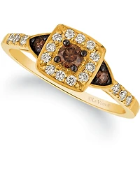 Chocolate by Petite Le Vian and White Diamond Ring (3/8 ct. t.w.) 14k Rose, Yellow or Gold