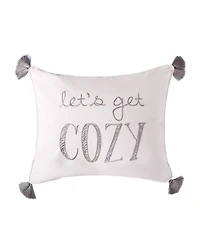 Levtex Camden Let's Get Cozy Tassel Trim Decorative Pillow, 16" x 20"