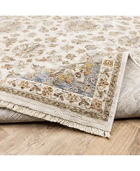 Oriental Weavers Maharaja 5091Z Ivory and Blue 6'7" x 9'6" Area Rug