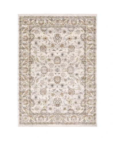 Oriental Weavers Maharaja 70E Ivory and Gray 5'3" x 7'6" Area Rug