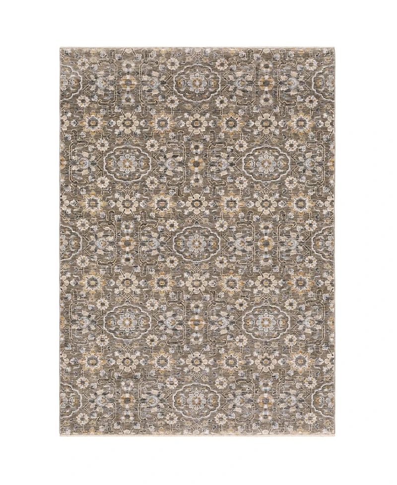 Oriental Weavers Maharaja 532D Gray and Tan 2'3" x 7'6" Runner Rug