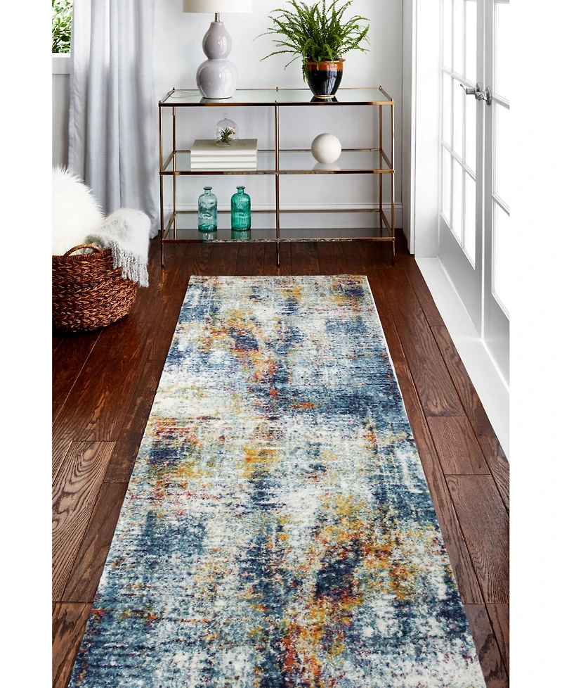 Bashian Medley Dev-01 Multi 2'6" x 8' Runner Rug