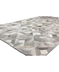 Bashian Cowhide Hie 04 Gray Area Rug