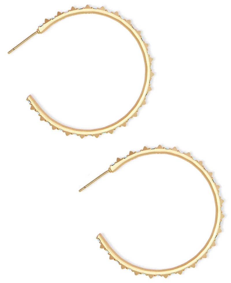 Kendra Scott Medium Pave C-Hoop Earrings, 1.7"