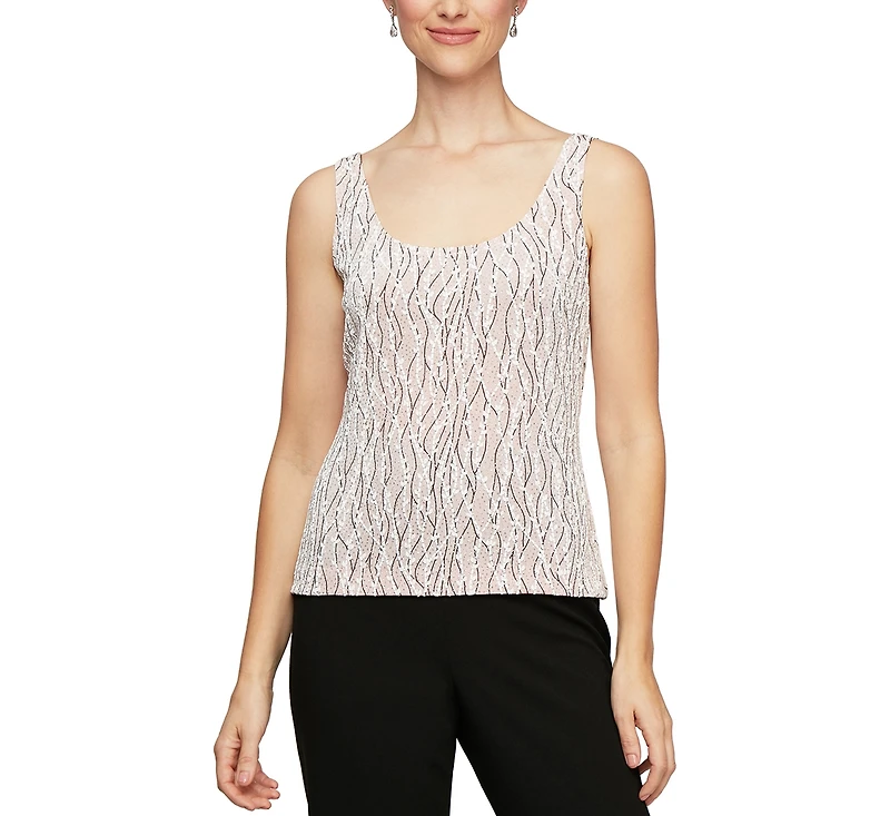 Alex Evenings Petite Jacket and Top Set