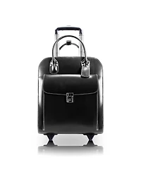 McKlein Uptown Leather Wheeled Laptop Briefcase