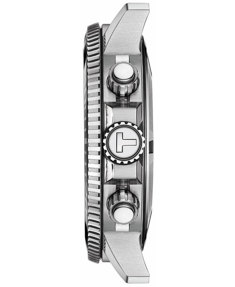 Tissot Men's Swiss Chronograph Seastar 1000 Stainless Steel Mesh Bracelet Watch 45.5mm