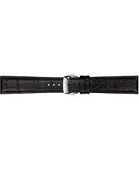 Tissot Men's Swiss Automatic Powermatic 80 Silicium Black Leather Strap Watch 40mm