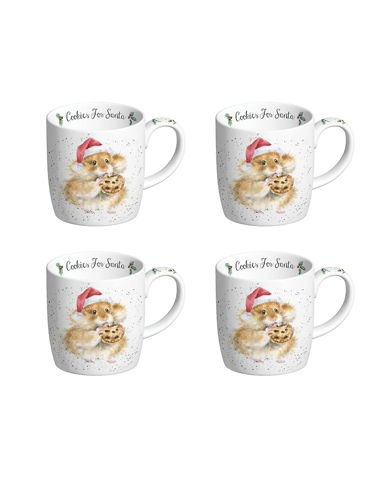 Wrendale Designs Cookies for Santa Mug - Set of 4
