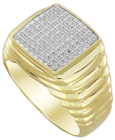 Men's Diamond (1/4 ct. t.w.) Ring in 10k Yellow Gold