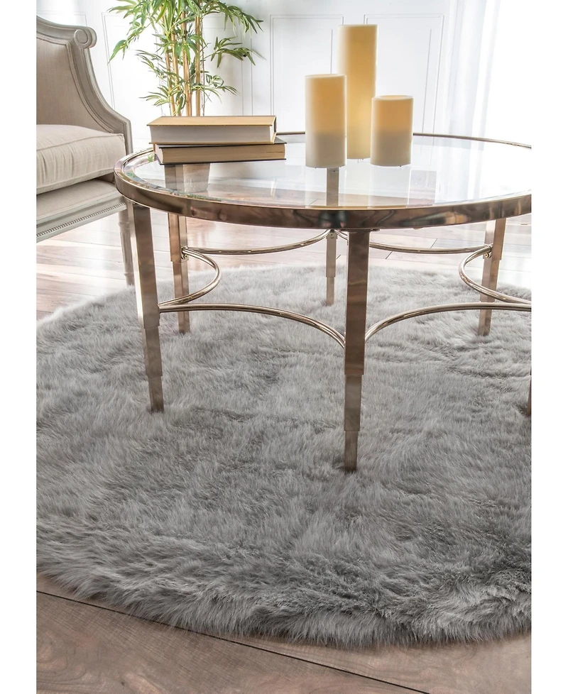 nuLoom Cloud BIBL15B Gray 5' x 7' Area Rug