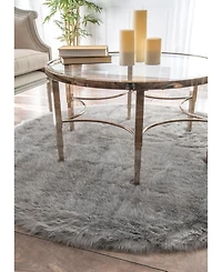 nuLoom Cloud BIBL15B Gray 5' x 7' Area Rug