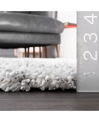nuLoom Iola OZSG18A White 5'3" x 7'6" Area Rug