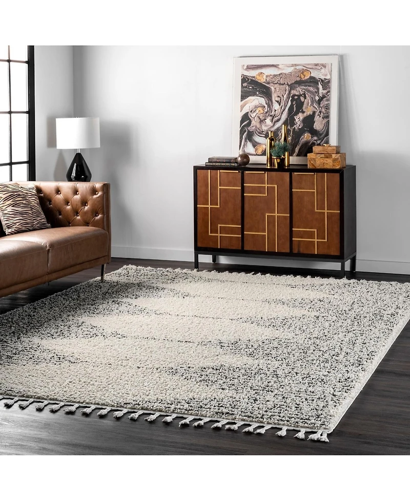 nuLoom Bria GCDI09A Ivory 5'3" x 7'7" Area Rug