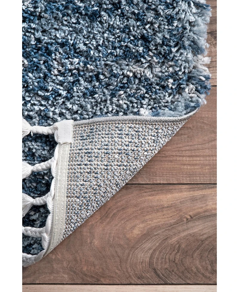 nuLoom Brooke KKEL04C Blue 5'3" x 7'7" Area Rug