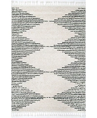 nuLoom Bria GCDI09A Ivory 5' x 8' Area Rug