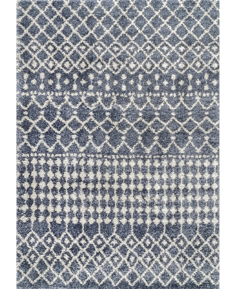 nuLoom Barbara GROC01B Gray 5'3" x 7'7" Area Rug