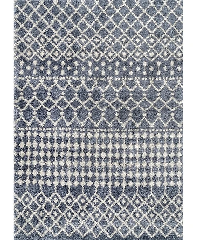 nuLoom Barbara GROC01B Gray 5'3" x 7'7" Area Rug
