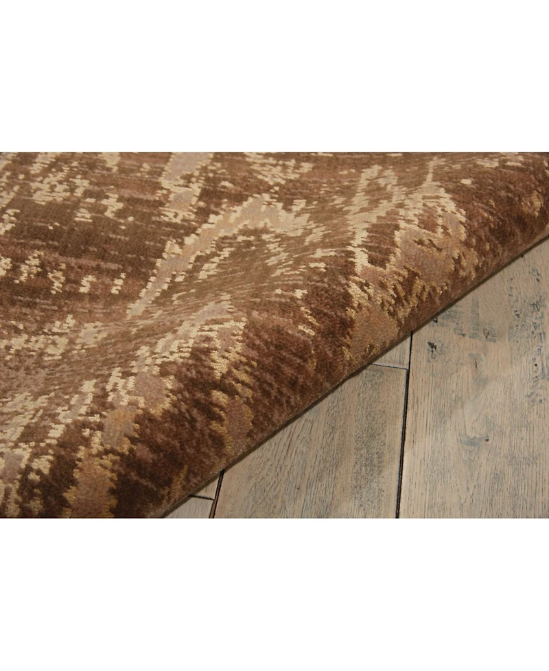 Nourison Home Silken Allure SLK17 Chocolate 8'6" x 11'6" Area Rug