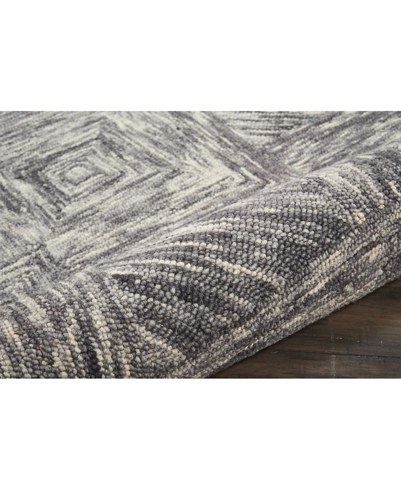Nourison Home Interlock LNK01 Charcoal 8' x 10'6" Area Rug