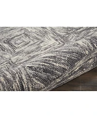 Nourison Home Interlock LNK01 Charcoal 8' x 10'6" Area Rug