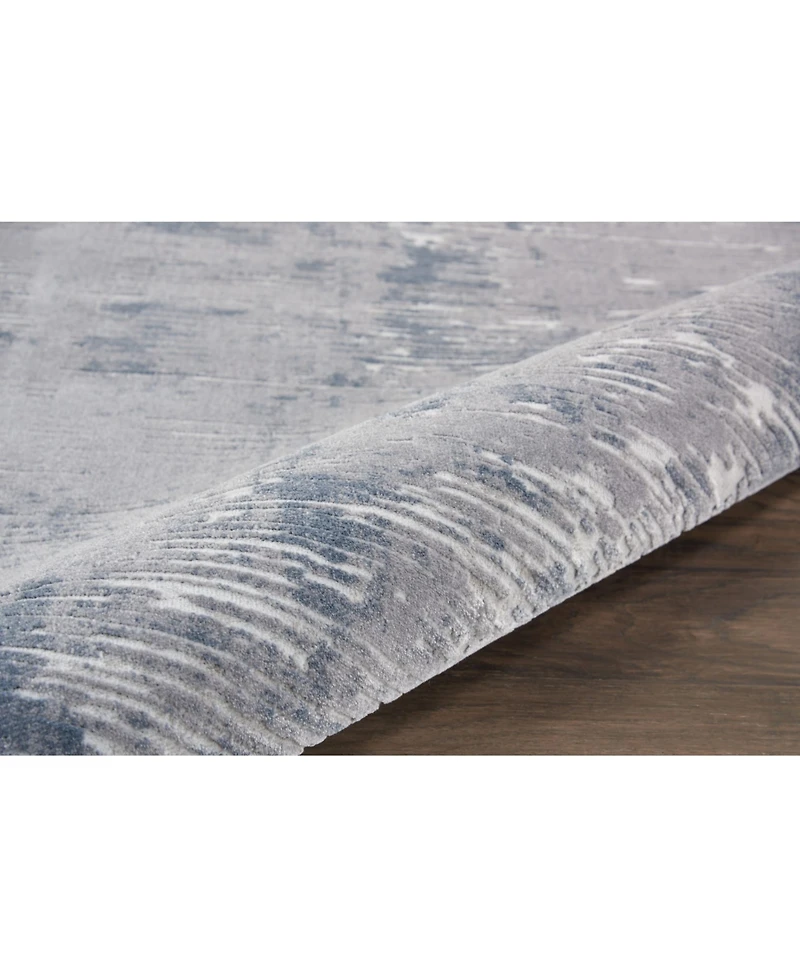 Nourison Home Rustic Textures RUS05 Gray 7'10" x 10'6" Area Rug