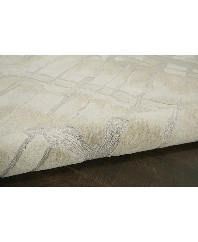 Nourison Home Symmetry SMM04 Ivory 5'3" x 7'9" Area Rug