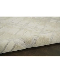 Nourison Home Symmetry SMM04 Ivory 5'3" x 7'9" Area Rug