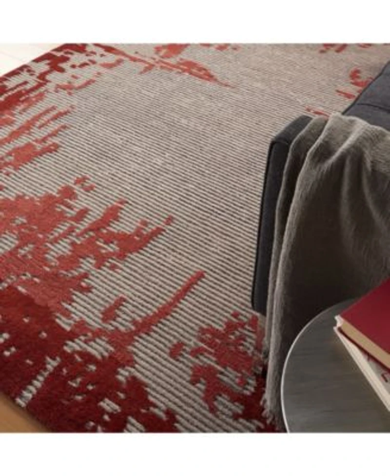 Nourison Home Symmetry Smm02 Beige Red Rug