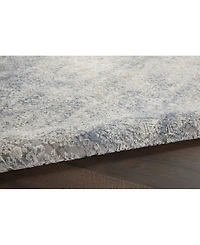 Nourison Home Rustic Textures RUS09 Ivory and Mist 3'11" x 5'11" Area Rug