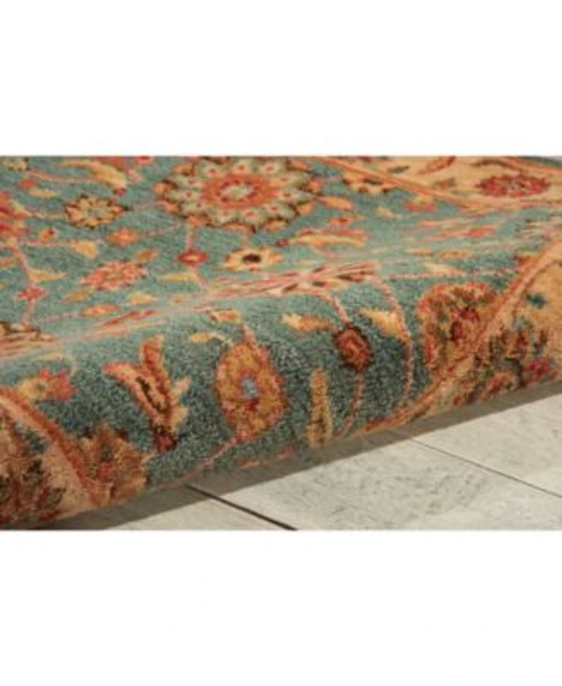 Nourison Home Living Treasures Li05 Aqua Rug