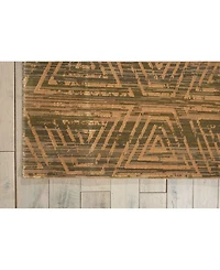Nourison Home Silken Allure SLK20 Silver 5'6" x 8' Area Rug