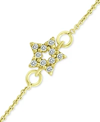 Giani Bernini Cubic Zirconia Star Ankle Bracelet, Created for Macy's