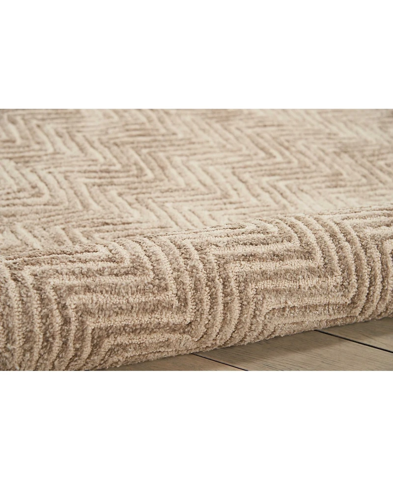 Nourison Home Deco Mod DEC03 Taupe 3'9" x 5'9" Area Rug